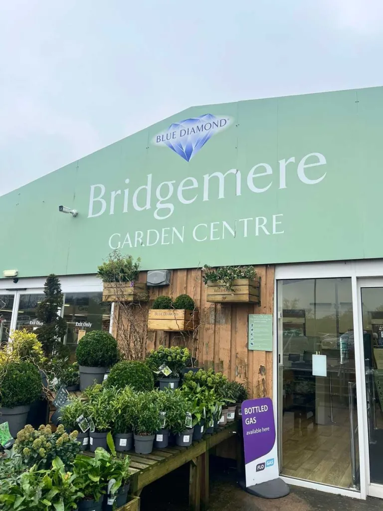 Bridgemere Garden Centre Sign