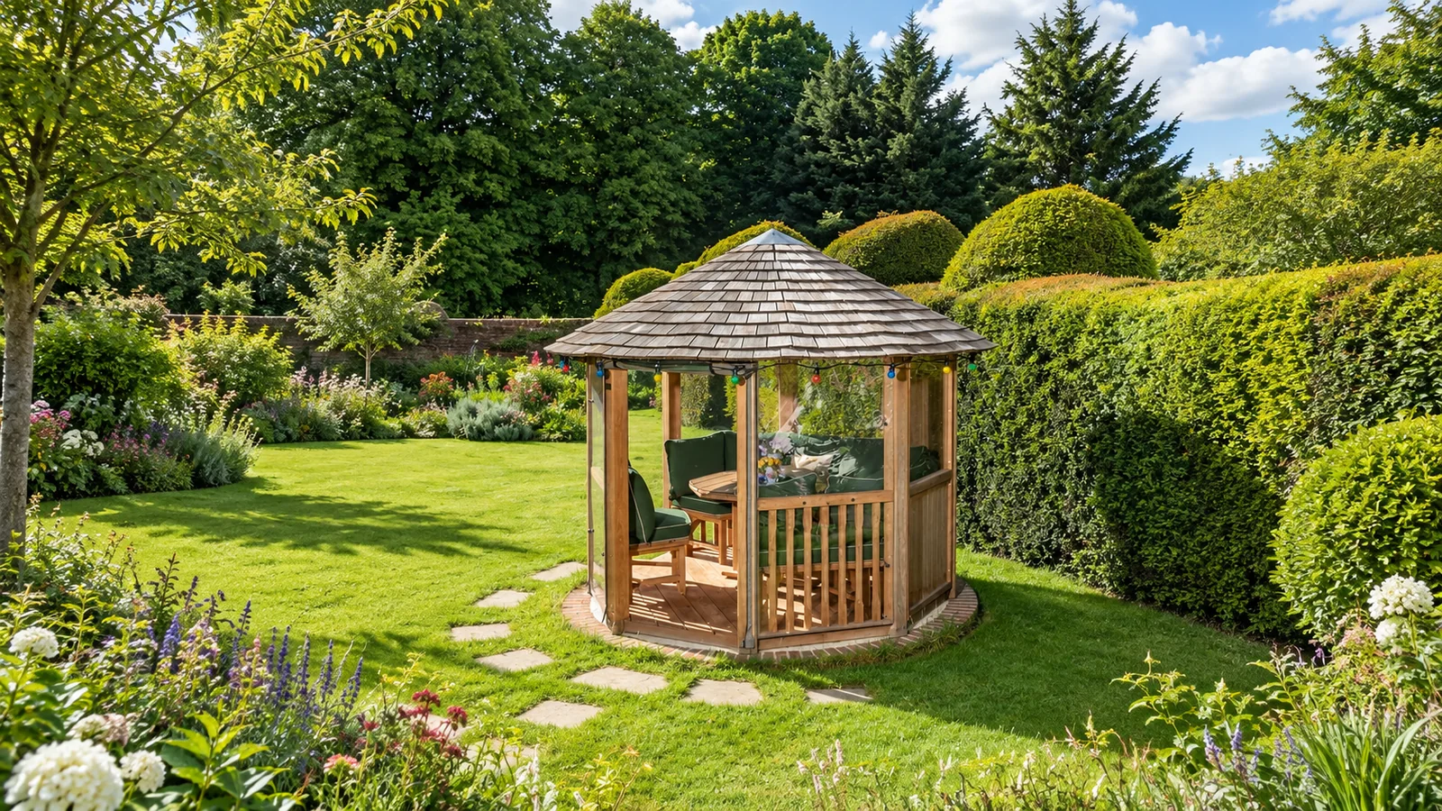 Crown Tudor wooden gazebos