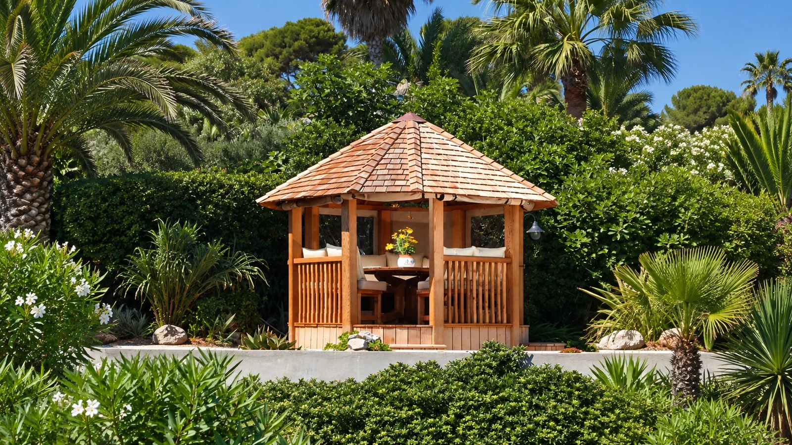 Crown Wolsey wooden gazebos