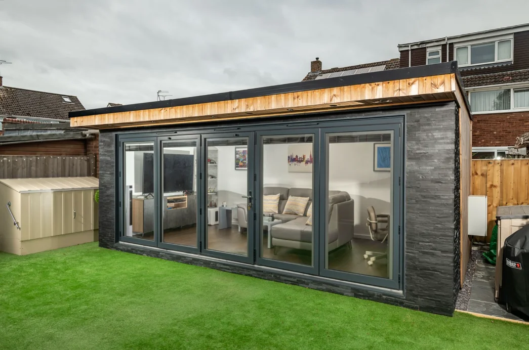 A 'Game-Changer' Garden Room: Office, Personal Cinema and Sports Den in One