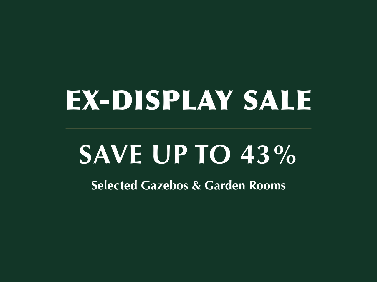 Ex-display Sale — Save Up To 43% brochure cover
