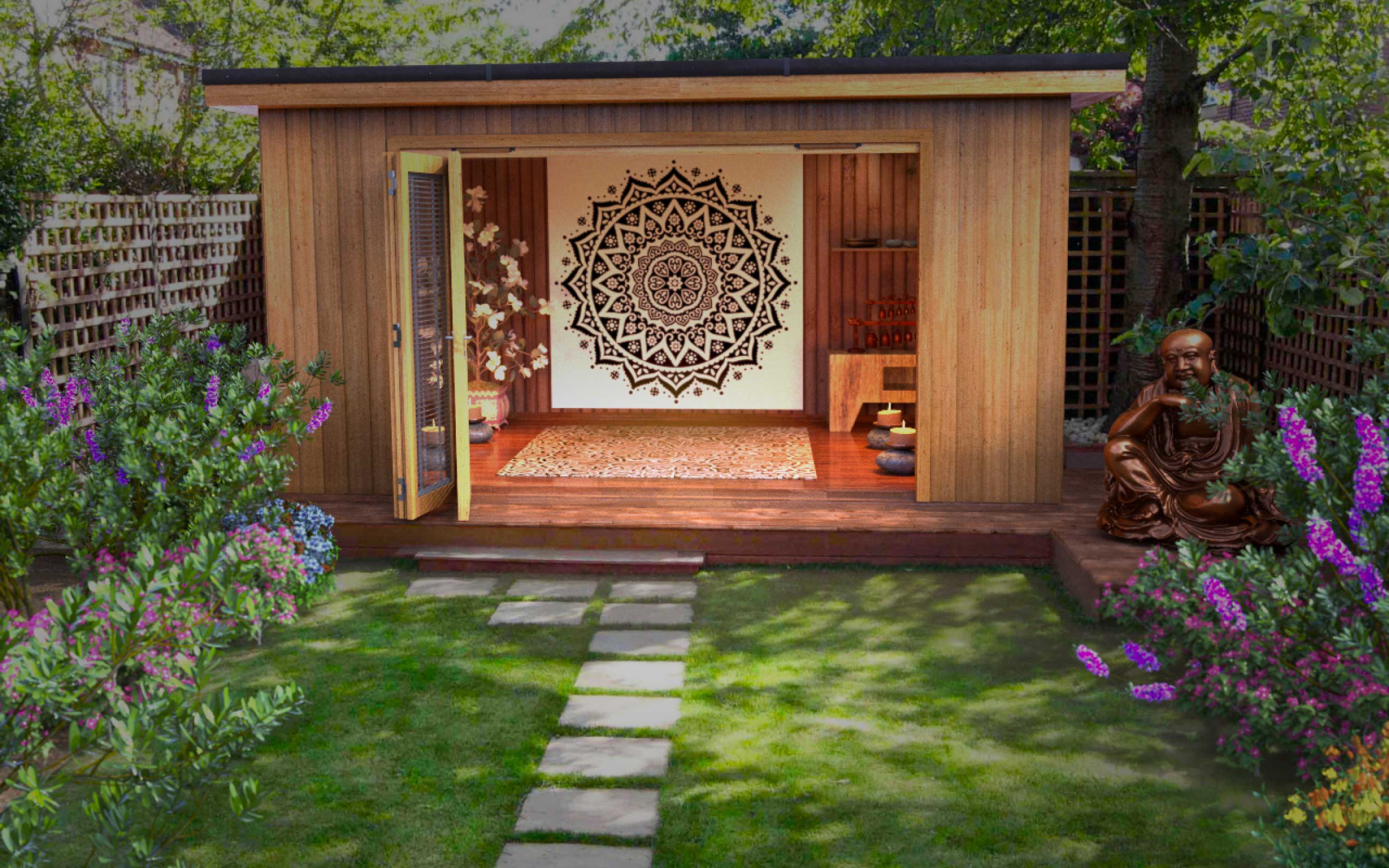 Garden Yoga Studios Home Meditation Rooms Crown Pavilions